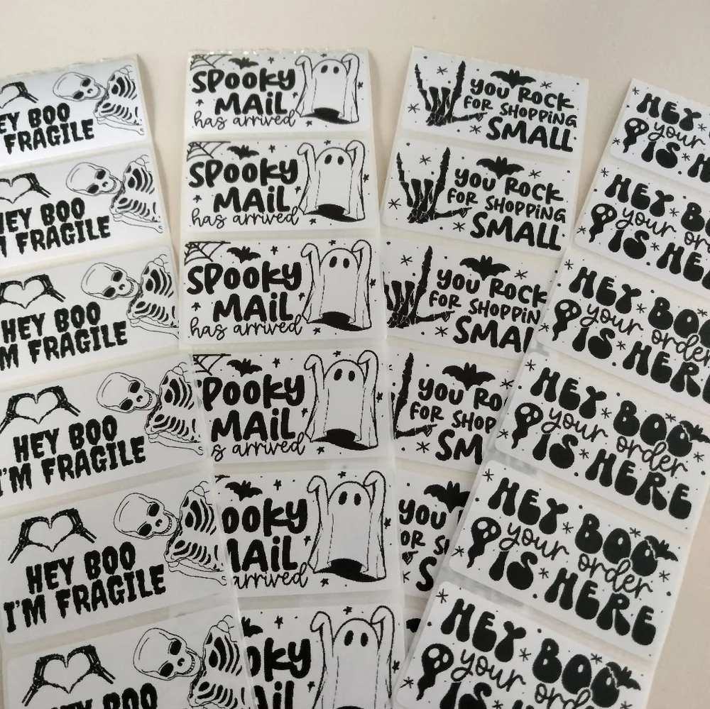 💙100 Halloween Pack- Shipping Labels Thermal Packaging Stickers 2.25
